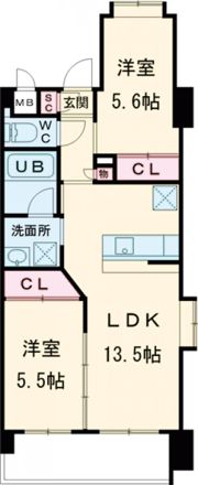 ウィングス西本町の間取り画像