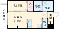 ジーイーオンズの間取り画像