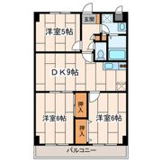 サンハイムノジマの間取り画像