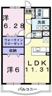 リズ センティア Aの間取り画像