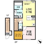 レスア柏崎Ⅲの間取り画像