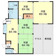 観世音寺関貸家の間取り画像