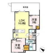 Euzak Residence Gifu West(ﾕｰｻﾞｯｸﾚｼﾞﾃﾞﾝｽ)の間取り画像
