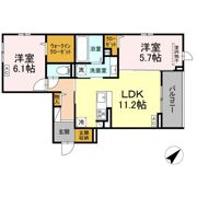 プレミア西条中央B棟の間取り画像