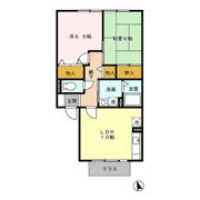 ヴィラ田園Ⅱの間取り画像
