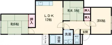 ハイツリバーサイドの間取り画像