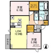 ソレイユ太子の間取り画像
