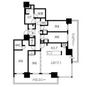 ザ・札幌タワーズ ウエストタワーの間取り画像