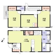 板橋区赤塚3丁目戸建A棟・B棟の間取り画像