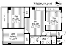 エレガンス浜中の間取り画像