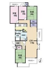中落合第二住宅四九一号棟の間取り画像