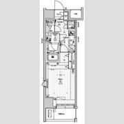 PREMIUM CUBE 日本橋浜町の間取り画像
