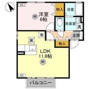 グリーンハイツ Hの間取り画像