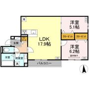 LaCasa 天龍川町の間取り画像