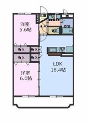 アステル西条 Cの間取り画像
