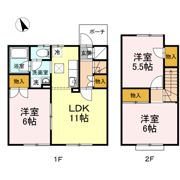 リバーサイド柳瀬 ABの間取り画像