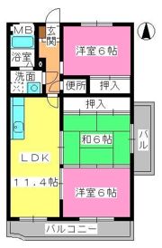 クレセントパレスの間取り画像