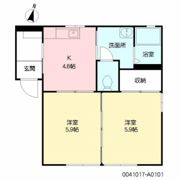 ポアソン日出 A棟の間取り画像