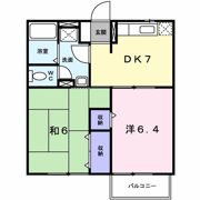 エレガント春 Bの間取り画像
