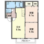 グリーンヒルズ C棟の間取り画像