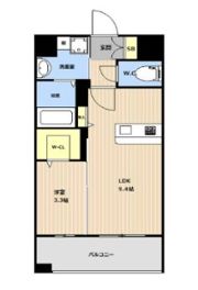 VALENTIA天神東の間取り画像