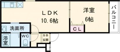 フジパレス牧野V番館の間取り画像
