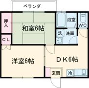 コーポ春の間取り画像