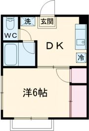 コーポあかしの間取り画像