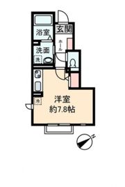 ベルサイズフラット鶴瀬の間取り画像