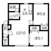 ボヌール福住IIIの間取り画像