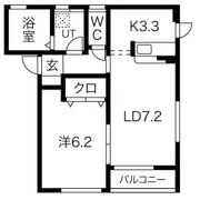 プリムヴェール K棟の間取り画像