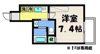 フラッティ大徳寺南の間取り画像