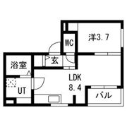 中村区高道町APの間取り画像