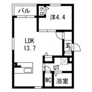 アークレジデンス中村日赤の間取り画像