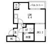 MOVE八田SOUTHの間取り画像