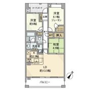 プラウド調布柴崎の間取り画像