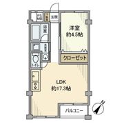 上飯田コーポラスの間取り画像