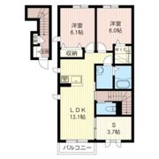 RENT K Home 五代の間取り画像