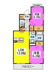 グランドソレーユの間取り画像