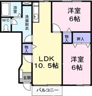 エターナル・パレスCの間取り画像