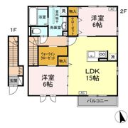 シエル Bの間取り画像