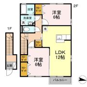 ビズビー広瀬 B棟の間取り画像