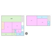生駒郡三郷町角地戸建の間取り画像