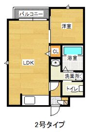 ADORE KUSAGAEの間取り画像