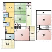 米山台一戸建貸家の間取り画像