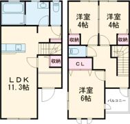 アステラスⅢの間取り画像