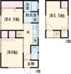 三条市西四日町貸家（3K）の間取り画像