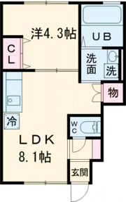 エルミナージュ本町の間取り画像