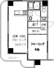 サンメゾン大開の間取り画像