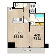 セントラル堺東の間取り画像